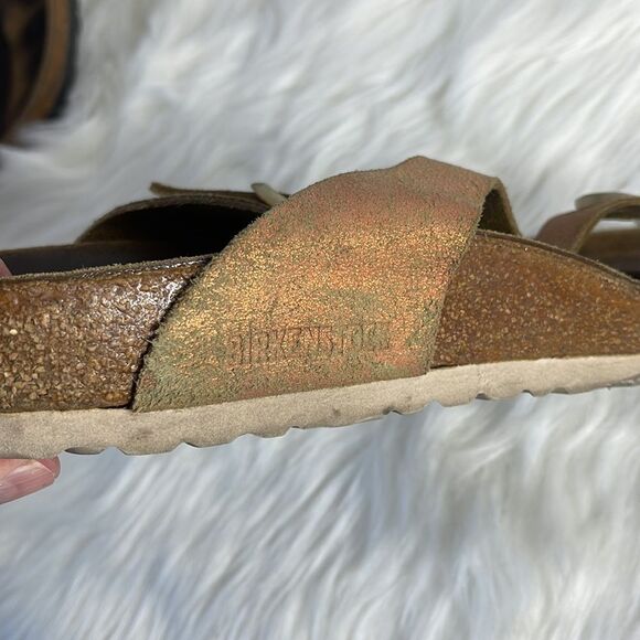 Birkenstock Gizeh Metallic Thong Sandals Sz 11-11.5 SEE DESCRIPTION - Picture 6 of 9